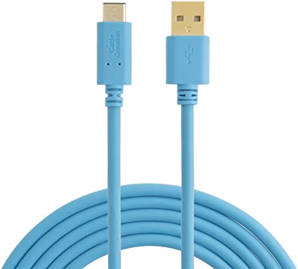 USB Type C Cable 10ft, CableCreation USB-C to USB 2.0 A Charging Data Cable,Compatible for Google Nexus 5X, Nexus 6P, Pixel C, Galaxy S10/S9/S9 /S8/S8 , 3M/ Blue