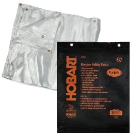 Hobart 770635 Heat-Treated Fiberglass Welding Blanket, 4-Foot by 6-Foot
