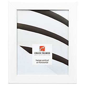 Craig Frames 26267 20 by 24-Inch Picture Frame, Smooth Wrap Finish, 1.26-Inch Wide, White Satin