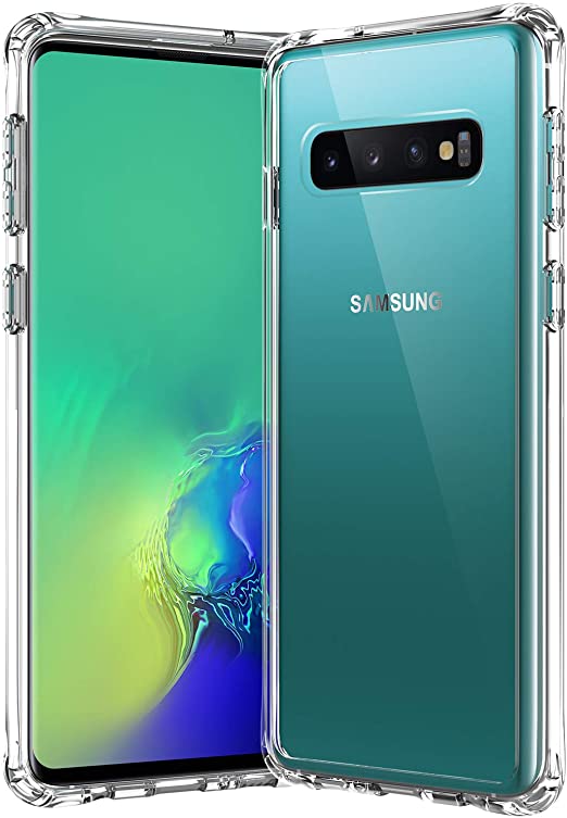 Samsung Galaxy S10 Plus Case,[Airbag Series] [ Military Grade ] | 15Ft. Drop Tested | [Scratch-Resistant] | Wireless Charging | for Samsung Galaxy S10 Plus - Clear