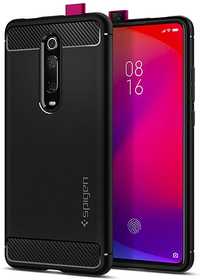 Spigen Rugged Armor Designed for Xiaomi Pocophone F2 / Pocophone F2 Pro/Mi 9T / Mi 9T Pro/Redmi K20 / Redmi K20 Pro Case (2019) - Matte Black