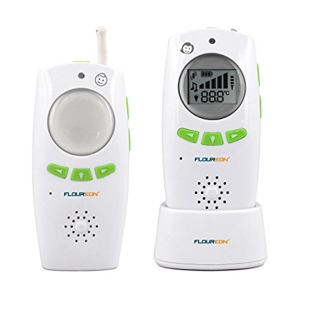 Floureon BM162 Safe & Sound Digital Audio Baby Monitor With One Parent Unit , Green
