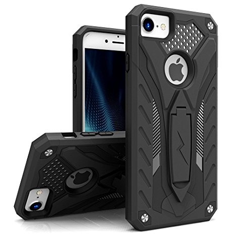 iPhone 8 Case / iPhone 7 Case - Zizo [Static Series] Impact Resistant [Military Grade Drop Tested] with Built In Kickstand [iPhone 8 Heavy Duty Case]