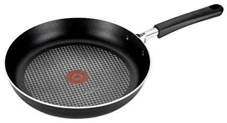 T-fal C08505 OptiCook Thermo-Spot Titanium Nonstick Dishwasher Safe Oven Safe Fry Pan Cookware, 10-Inch, Black