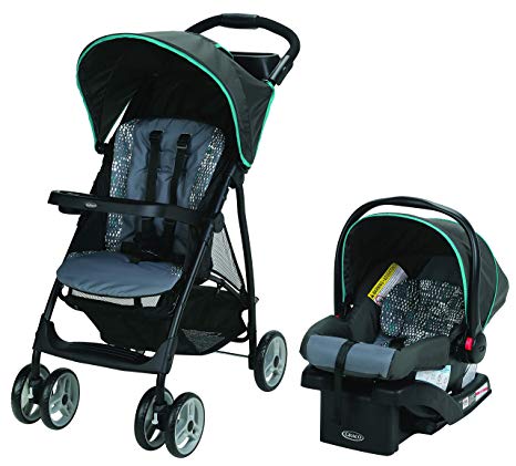 Graco LiteRider LX Travel System, Lightweight Pushchair & SnugRide 30 Infant Car Seat, Rille