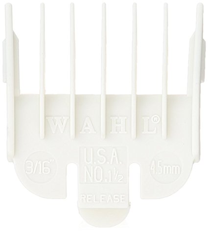 Wahl Professional Color Coded Comb Attachment #3139-101 – White #11/2 – 3/16" (4.5mm) – Great for Professional Stylists and Barbers