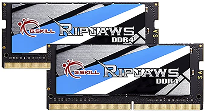 G.SKILL 32GB (2 x 16G) Ripjaws Series DDR4 PC4-19200 2400MHz 260-Pin Laptop Memory Model F4-2400C16D-32GRS