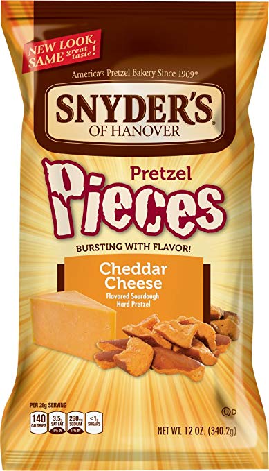 Snyder's of Hanover Pretzel Pieces, Cheddar Cheese, 12 Ounce