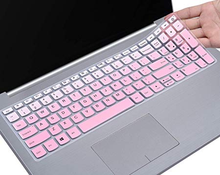 Keyboard Cover Compatible Lenovo IdeaPad 320 330 330s 340s 520 720s 130 S145 L340 S340 15.6 inch / 2019 2018 New Lenovo IdeaPad 15.6 / Lenovo IdeaPad 320 330 17.3 inch Laptop Skin, Gradual Pink