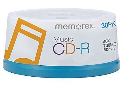 Memorex 240 40X Digital Audio Music CD-R 80min 700MB (Logo on Top)