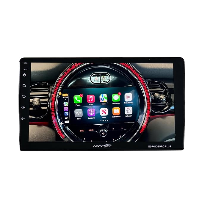 Nippon 9 PRO Plus 9 Inch Android 2/32GB, Wireless Apple Car Play Octa CORE Processor/DSP/32 Band EQ,IPS 2.5D Capacitive Touch, 1024P HD Screen, Latest Android Version 11 BT 5.0,Wi-Fi, GPS,USB 2.0