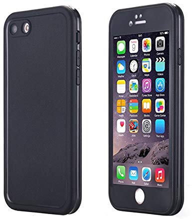 iPhone 8/ iPhone 7 Case, Water Proof Daily Use Only [360 All Round Protective] Ultra Slim Thin Dust/Snow Proof with Built-in Screen Protector for Apple 4.7'' iPhone 8/ iPhone 7 (Black)