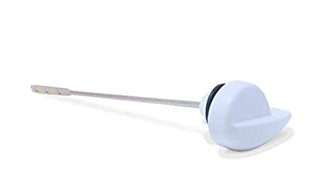 Modern Design White Toilet Tank Flush Lever Handle Replacement, Universal To Fit Most Side Mount Toilets