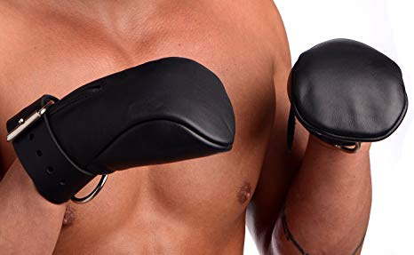 Strict Leather Small/Medium Deluxe Padded Fist Mitts