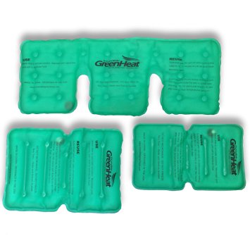 Reusable Hot Packs and Wraps for Back Pain, Knee Pain, and Neck Pad Heating. Heat Packs are Reusable. (5 Piece Set)