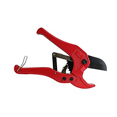 ABN Ratcheting Pipe Cutter, 42mm (1-5/8”) Capacity for Cutting Plastic Pipes Including PVC, CPVC, and PEX