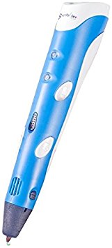 Scribbler 3D Pen for Printing in the Air 3D Drawing Pen Art Tool with 3 Loops of ABS Plastic Filament Refills (BLUE)