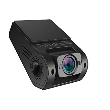 VAVA Dash Cam with 1080P 30fps 160 Degrees Wide Angle Lens, WDR, Loop Recording - Dual USB Port Charger Included