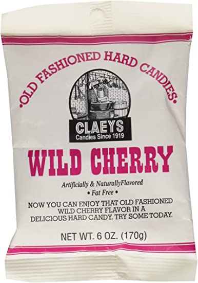 Claeys Wild Cherry Candies, Wild Cherry, 6oz - Each