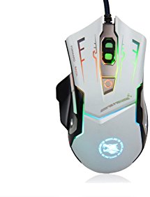 K-RAY M738 Wired Gaming Mouse Ergonomic 2400 DPI Metal Chassis Game Mice with 6 Buttons Design For Gamer PC MAC Laptop Computer