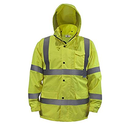JORESTECH  Light Weight Waterproof Rain Jacket ANSI/ISEA 107-2015 Class 3 Level 2