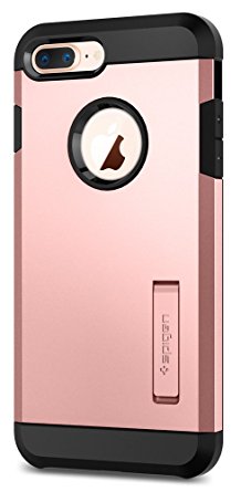 Spigen Tough Armor [2nd Generation] iPhone 8 Plus Case / iPhone 7 Plus Case with Kickstand Air Cushion Technology for Apple iPhone 8 Plus (2017) / iPhone 7 Plus (2016) - Rose Gold