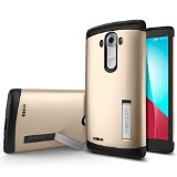LG G4 Case Spigen Slim Armor NOT Compatible with LEATHER LG G4 Champagne Gold Air Cushion Protective Case for LG G4 2015 - Champagne Gold SGP11522
