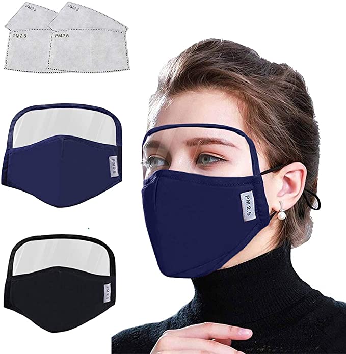 Washable Dental Industrial Cotton Bandanas Reusable Cloth Face Mouth with Filter Pocket Facial Protection