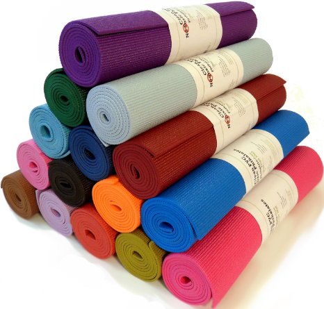Bean Yoga Mat Extra Thick 14 inch 6mm Extra Long 72 inch Premium Sticky Mat Non-Toxic SGS certified Yoga Monster