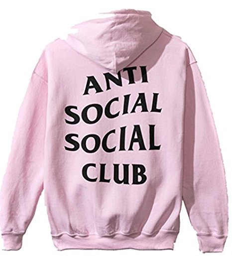 Anti social social club hoodie Pink as worn by Kanye West yeezy