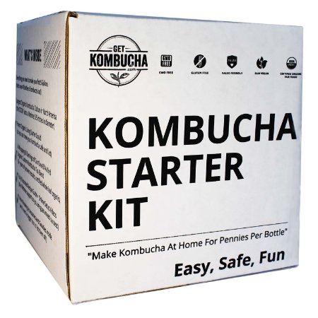 Organic Kombucha Starter Kit Stop Buying Store Bought Kombucha Tea And Start Making As Much As You Want 65 Organic Scoby Largest Culture In North America For 9 Straight Years 5 Gallon Tea Supply Makes 80 Bottles of Kombucha 180 Day Guarantee