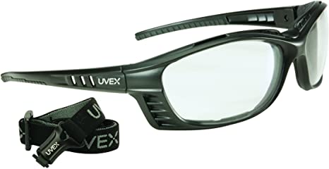 UVEX by Honeywell S2600D Uvex Livewire Sealed Safety Eyewear with Matte Black Frame, Clear Lens Tint, Hard Coat Scratch-Resistant and Anti-Fog Lens Coating