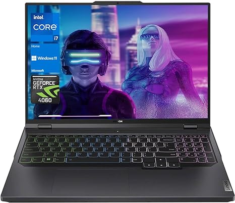 LENOVO Legion Pro 5 Gaming Laptop, 16" WQXGA Display 165Hz, Intel Core i7-13700HX, GeForce RTX 4060, 32GB DDR5 RAM, 1TB SSD, RGB Backlit KB, Numeric Keypad, HDMI, RJ45, Wi-Fi 6, Windows 11 Home, Grey