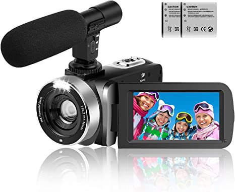  Video Camera, 1080P 30MP Camcorder IR Night Vision