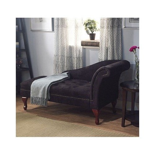 Black Storage Chaise Lounge Sofa Chair Couch for Your Bedroom or Living Room,organize and Update Your Home