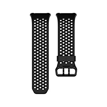 Fitbit Ionic Accessory Sport Band, Black/Gray, Large