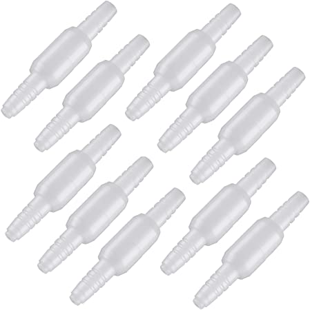 10 Packs Oxygen Tubing Connector, Swiveling Oxygen Supply Tubing Connector (Male to Male)