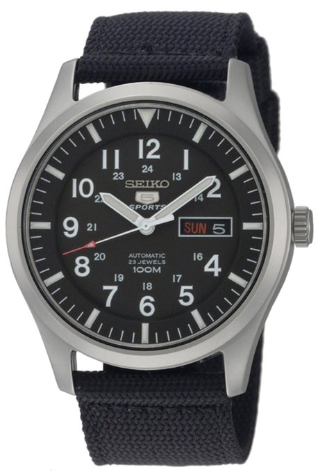 Seiko Men's SNZG15 Seiko 5 Automatic Stainless Steel Watch with Nylon Strap
