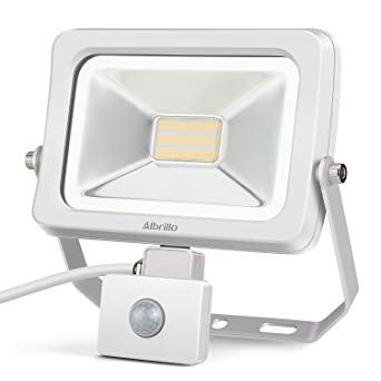 Albrillo LED Flood Light 30W, Motion Sensor Security Flood Lights, 200W Halogen Equivalent, 2400lm, Soft White 3000K Outdoor Floodlight Waterproof