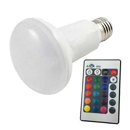LJY E27 10W PAR30 RGB LED Light Color Changing Lamp Bulb AC 85-265V with Remote Control