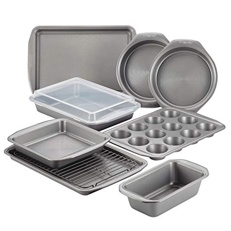 Circulon 47485 10-Piece Steel Bakeware Set, Gray