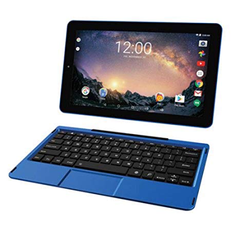 2018 Newest Premium High Performance RCA Galileo 11.5" 2-in-1 Touchscreen Tablet PC Intel Quad-Core Processor 1GB RAM 32GB Hard Drive Webcam Wifi Bluetooth Android 6.0-Blue