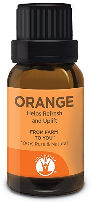 GuruNanda Essential Oil, Orange, 0.5 Fluid Ounce