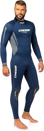 Cressi Men's Full Wetsuit Back-Zip for Scuba Diving & Water Activities - Fast 3mm: Designed in Italy