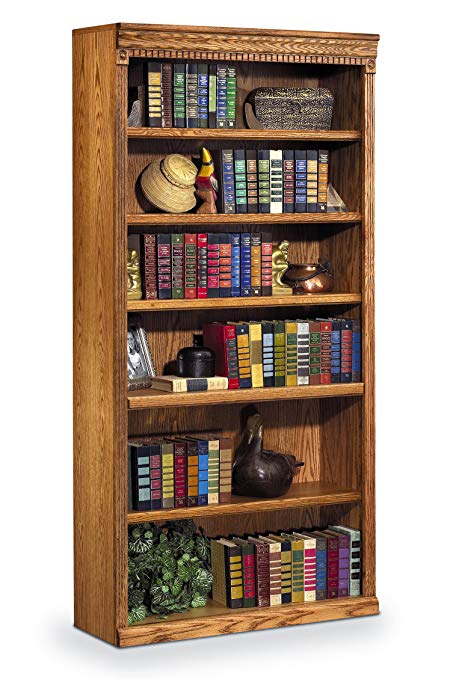 Martin Furniture Huntington Oxford 72" Open Bookcase, Wheat Finish, Fully Assembled