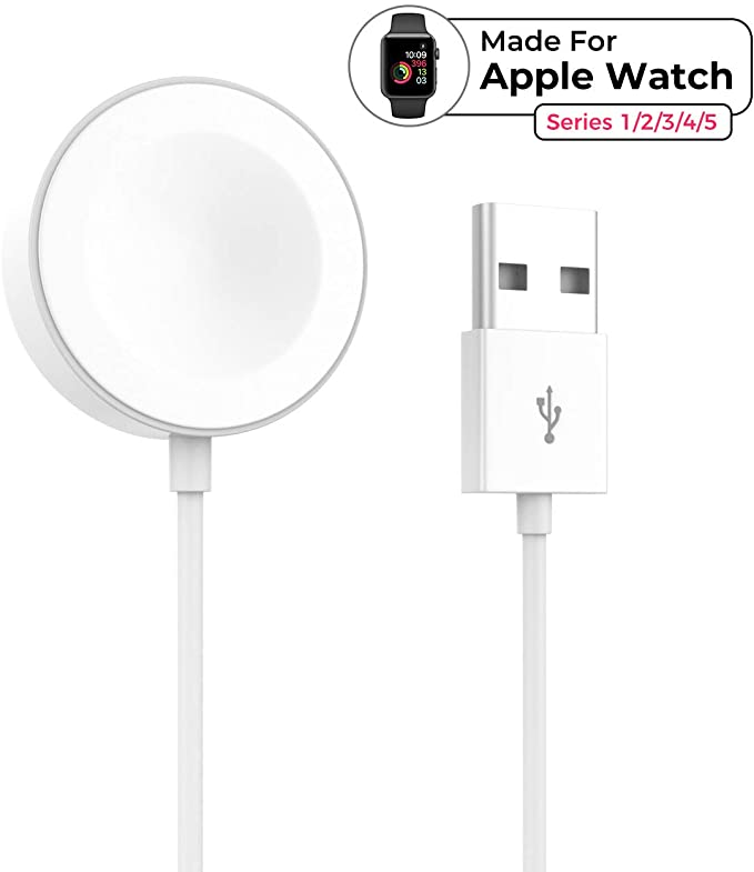 Smart Watch Charger Update iWatch Charger Portable USB Magnetic Charging Cord Compatible for Apple Watch 38mm 40mm 42mm 44mm Series 5/4/3/2/1