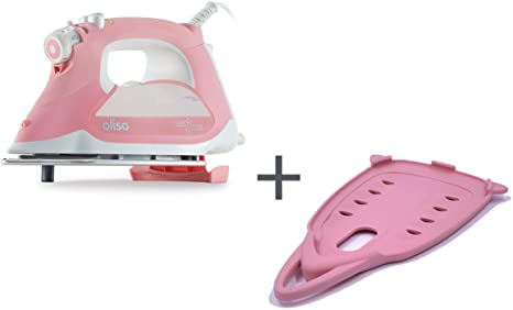 Oliso Pro TG1600 Smart Iron with iTouch Technology, 1800 Watts (Pink w/Solemate)