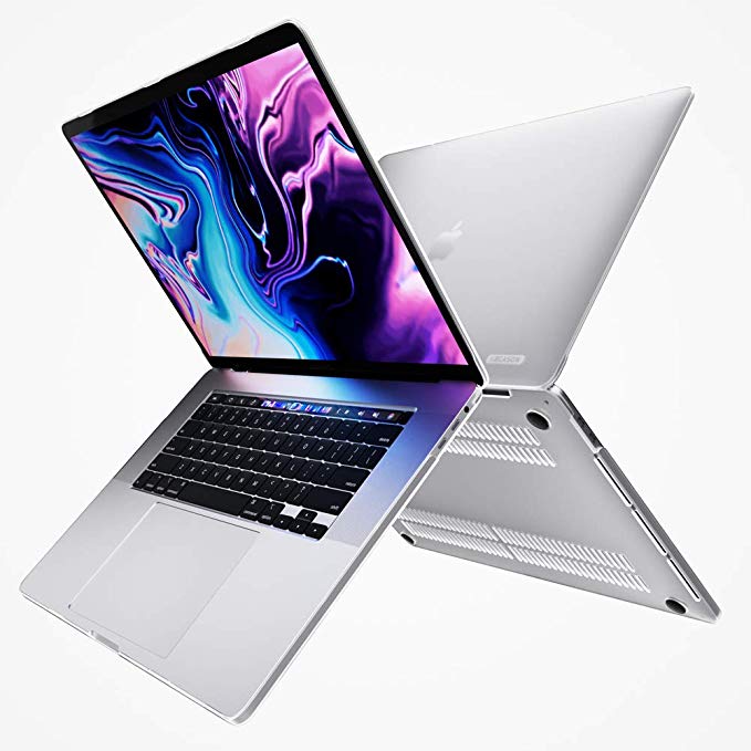 i-Blason Halo V2.0 Case for MacBook Pro 16 inch (2019 Release), Ultra Slim Translucent Hard Case Protective Clear Cover for New MacBook Pro 16" with Touch Bar and Touch ID (Frost/Clear)