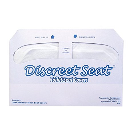 Hospeco Discreet Seat Half-Fold Toilet Seat Covers (20 Packs of 250)