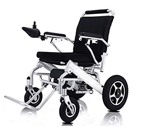 2019 Alfa Medical New Model Lightweight Folding Remote Control Electric Wheelchair Motorized, only 50 lbs Supports up to 350 lbs, FDA Approved, Aviation Travel (Grey)